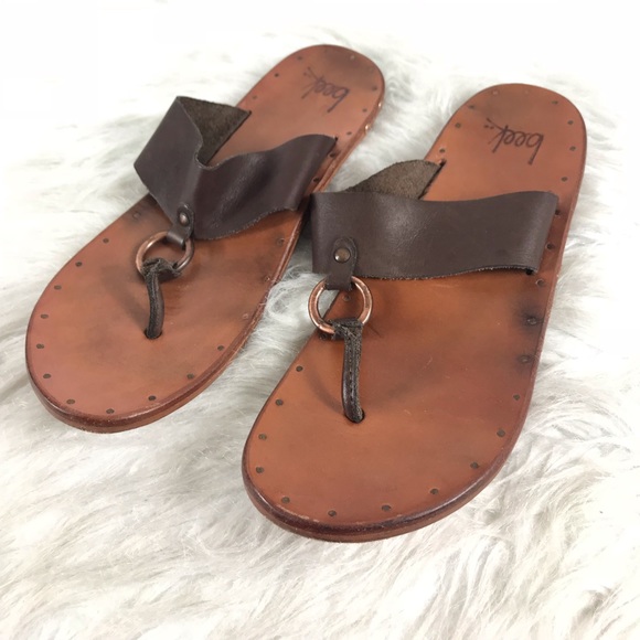 Anthropologie Shoes - Anthropologie Beek Women’s Brown Thong Sandals 8
